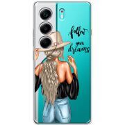 Прозорий чохол BoxFace Tecno Camon 40 Follow Your Dreams