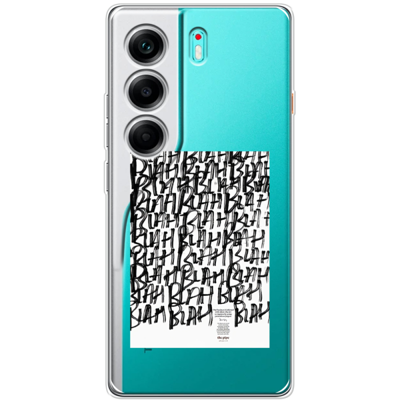 Прозорий чохол BoxFace Tecno Camon 40 Blah Blah