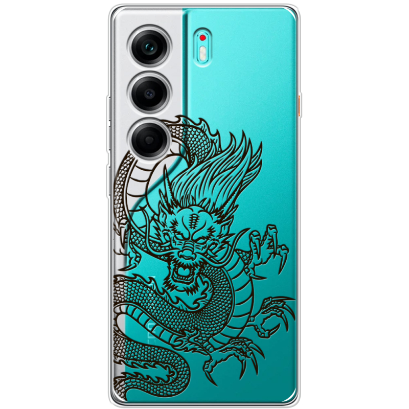 Прозорий чохол BoxFace Tecno Camon 40 Chinese Dragon