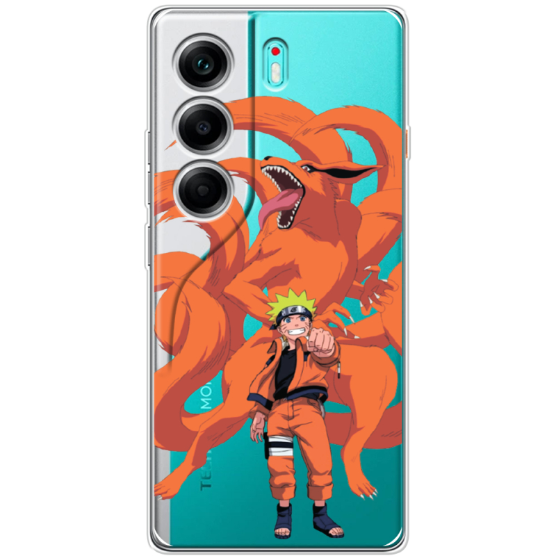 Прозорий чохол BoxFace Tecno Camon 40 Naruto and Kurama