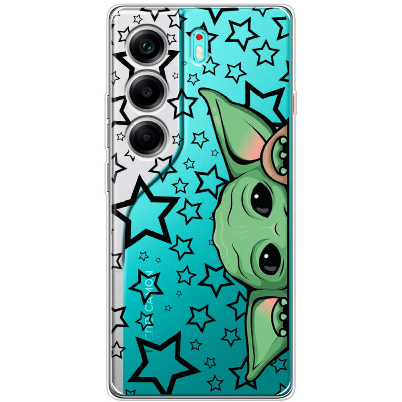 Прозорий чохол BoxFace Tecno Camon 40 Baby Yoda