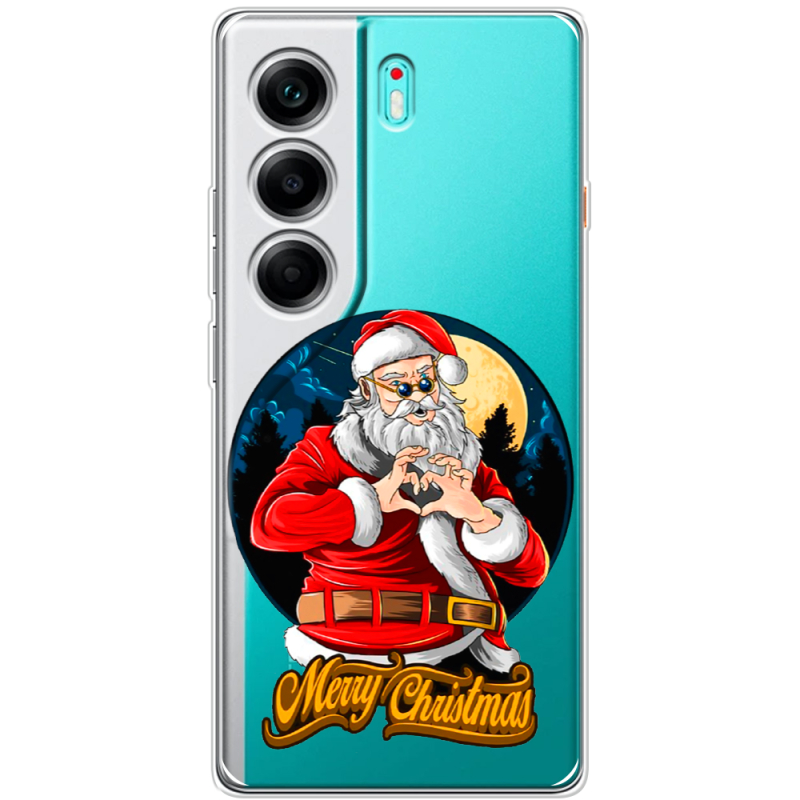 Прозорий чохол BoxFace Tecno Camon 40 Cool Santa