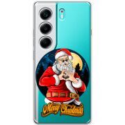Прозорий чохол BoxFace Tecno Camon 40 Cool Santa