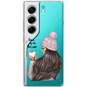 Прозорий чохол BoxFace Tecno Camon 40 love is in the air