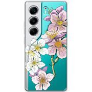 Прозорий чохол BoxFace Tecno Camon 40 Cherry Blossom
