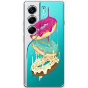 Прозорий чохол BoxFace Tecno Camon 40 Donuts