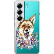 Прозорий чохол BoxFace Tecno Camon 40 Winking Fox