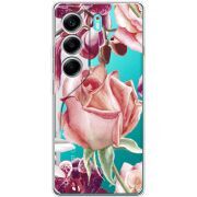 Прозорий чохол BoxFace Tecno Camon 40 Rose