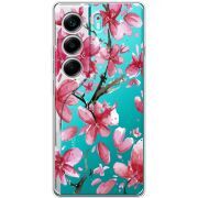 Прозорий чохол BoxFace Tecno Camon 40 Pink Magnolia