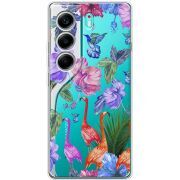 Прозорий чохол BoxFace Tecno Camon 40 Flamingo