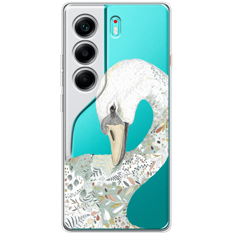 Прозорий чохол BoxFace Tecno Camon 40 Swan