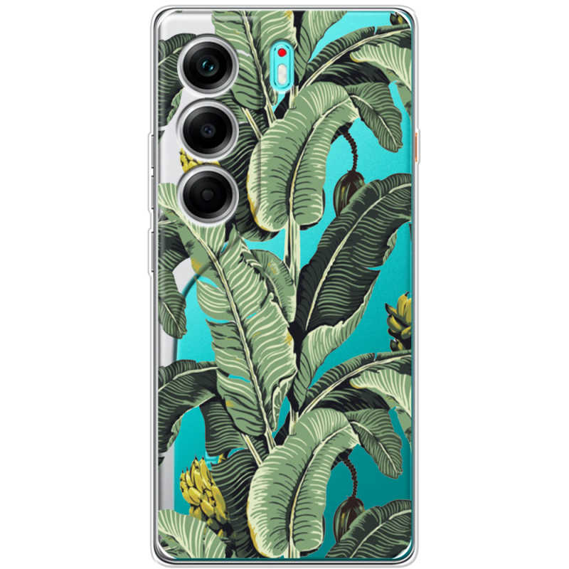 Прозорий чохол BoxFace Tecno Camon 40 Banana Leaves