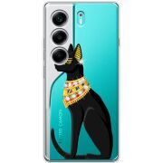 Чохол зі стразами Tecno Camon 40 Egipet Cat