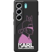 Чорний чохол BoxFace Tecno Camon 40 Pink Karl