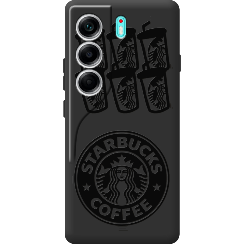 Чорний чохол BoxFace Tecno Camon 40 Black Coffee