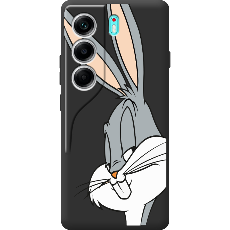 Чорний чохол BoxFace Tecno Camon 40 Lucky Rabbit