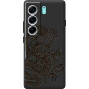 Чорний чохол BoxFace Tecno Camon 40 Chinese Dragon