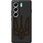 Чорний чохол BoxFace Tecno Camon 40 Ukrainian Trident