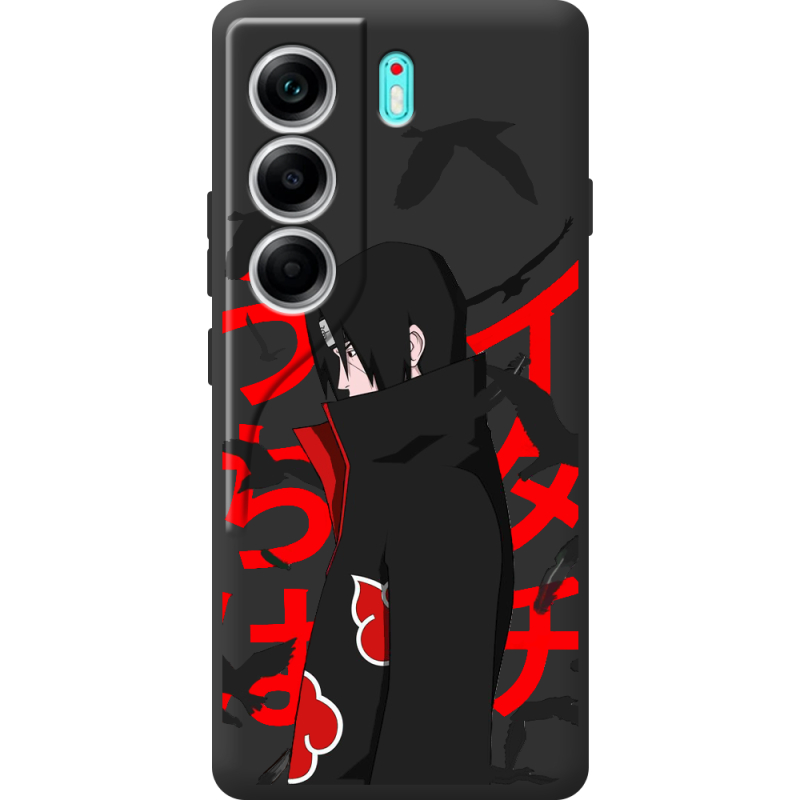 Чорний чохол BoxFace Tecno Camon 40 Учиха Итачи