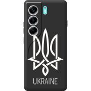 Чорний чохол BoxFace Tecno Camon 40 Тризуб монограмма ukraine