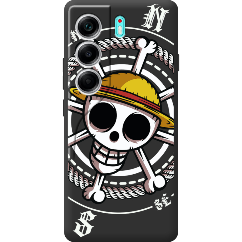 Чорний чохол BoxFace Tecno Camon 40 One Piece Компас