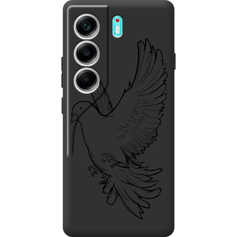 Чорний чохол BoxFace Tecno Camon 40 Dove