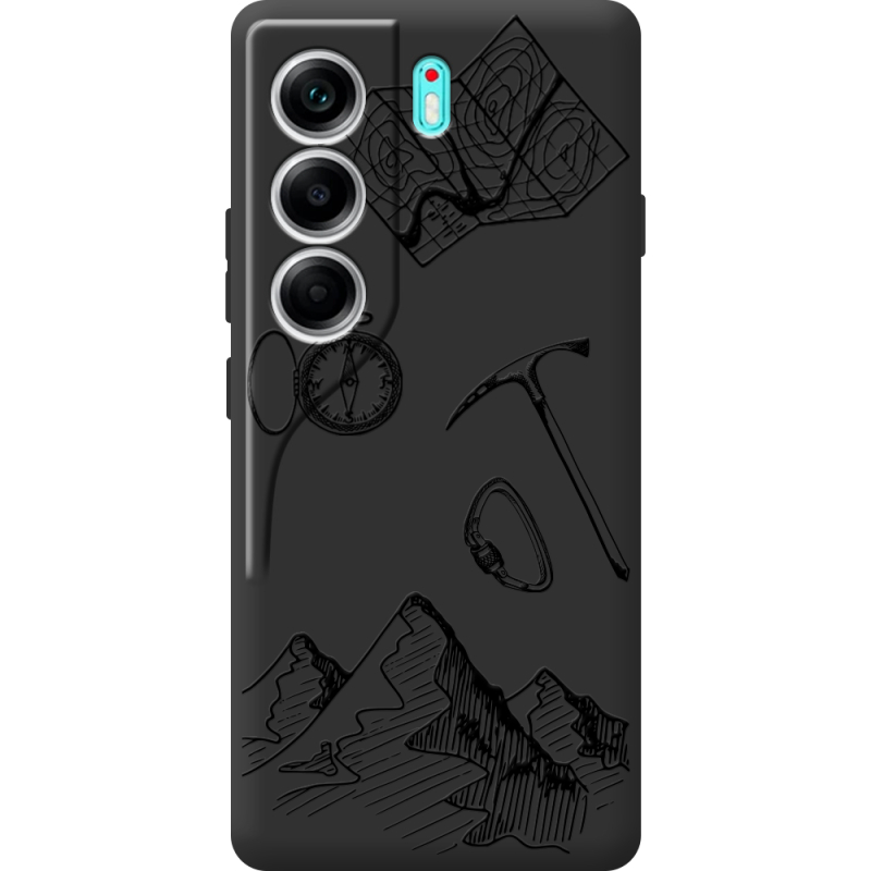 Чорний чохол BoxFace Tecno Camon 40 Mountains