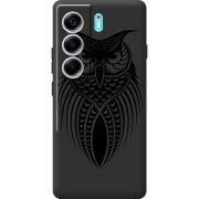 Чорний чохол BoxFace Tecno Camon 40 Owl