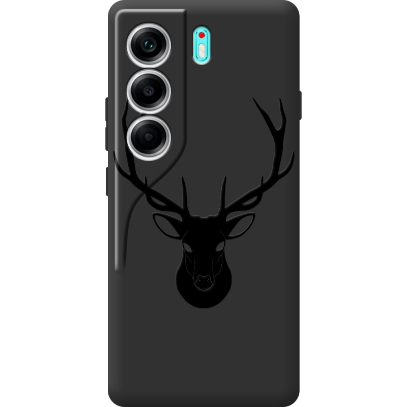 Чорний чохол BoxFace Tecno Camon 40 Deer