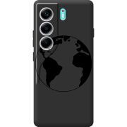 Чорний чохол BoxFace Tecno Camon 40 Earth