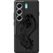 Чорний чохол BoxFace Tecno Camon 40 Snake