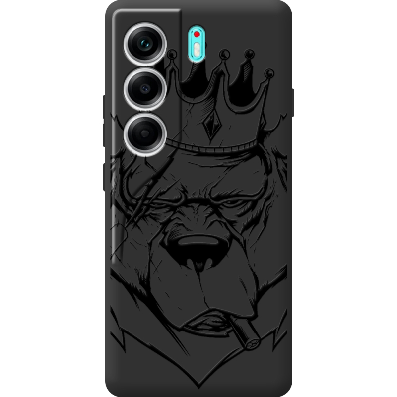 Чорний чохол BoxFace Tecno Camon 40 Bear King