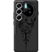 Чорний чохол BoxFace Tecno Camon 40 Hugin and Munin