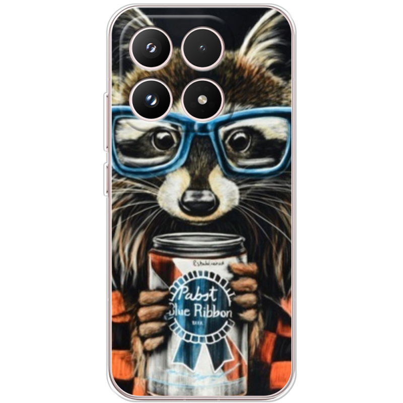 Чохол BoxFace Xiaomi 17 Енот с банкой