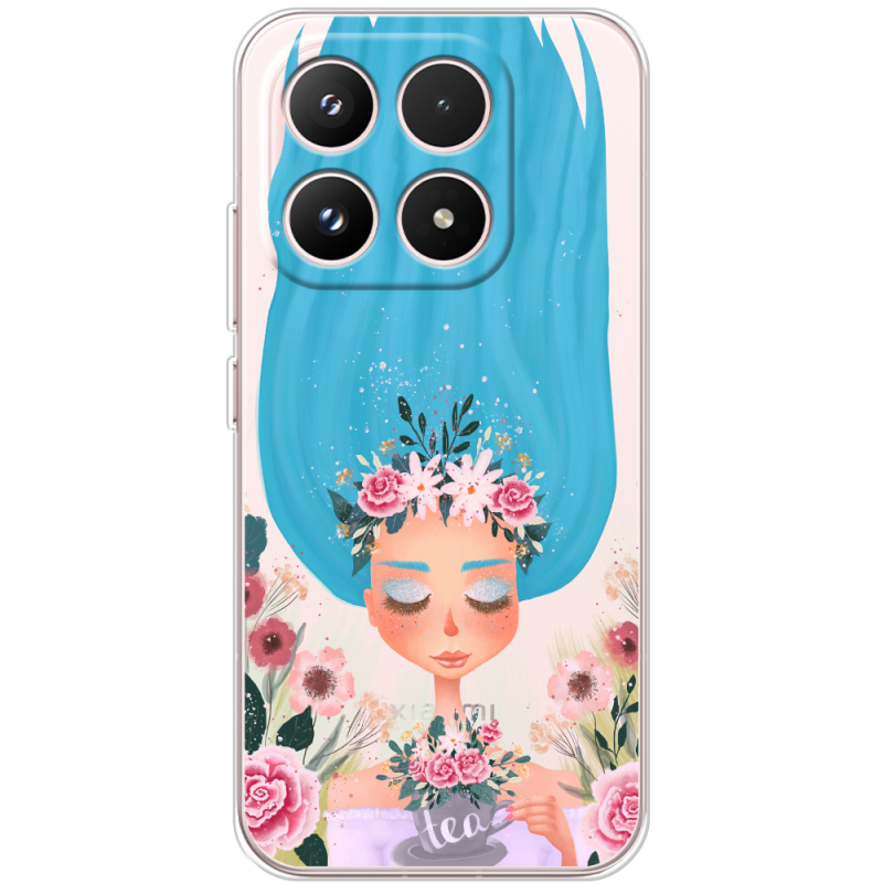 Прозорий чохол BoxFace Xiaomi 17 Blue Hair