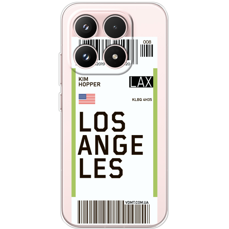 Прозорий чохол BoxFace Xiaomi 17 Ticket Los Angeles