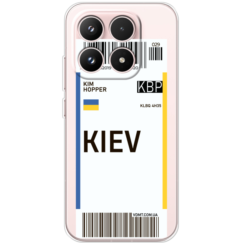 Прозорий чохол BoxFace Xiaomi 17 Ticket Kiev