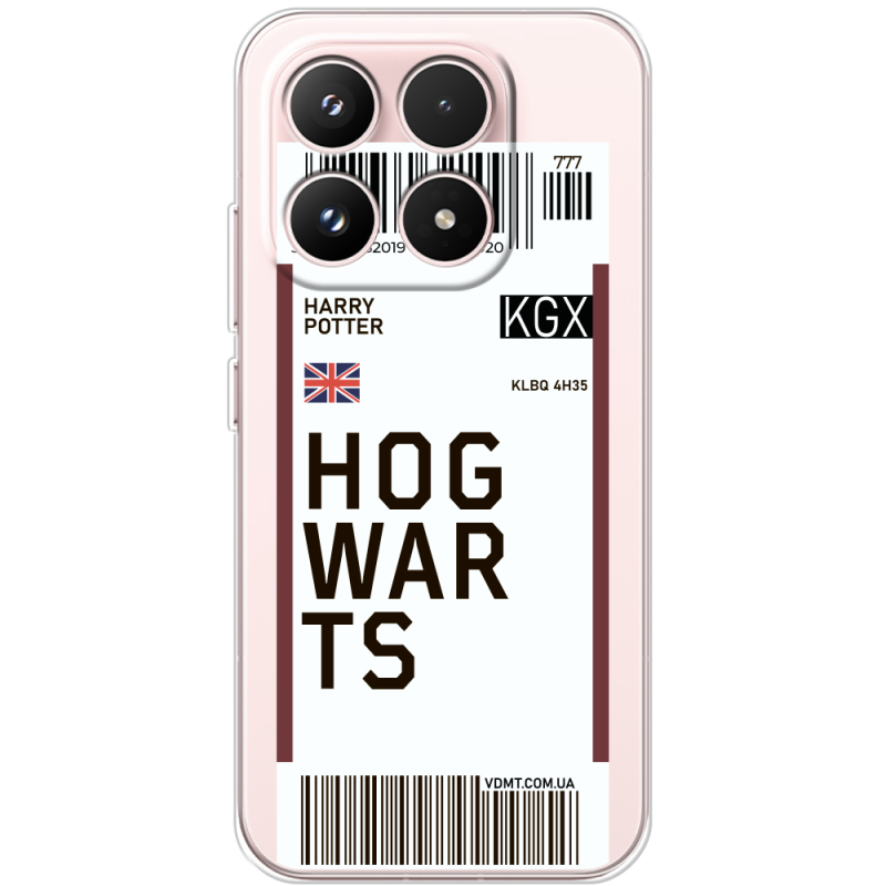 Прозорий чохол BoxFace Xiaomi 17 Ticket Hogwarts