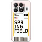 Прозорий чохол BoxFace Xiaomi 17 Ticket Springfield