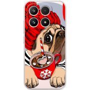 Прозорий чохол BoxFace Xiaomi 17 Winter Puggy