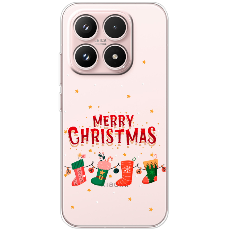 Прозорий чохол BoxFace Xiaomi 17 Merry Christmas