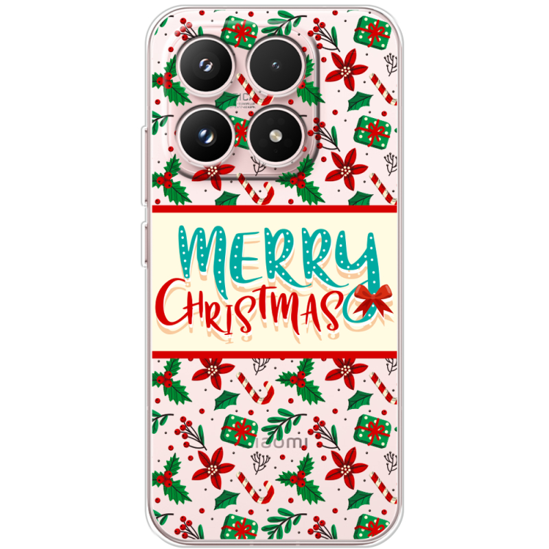 Прозорий чохол BoxFace Xiaomi 17 Vintage Christmas Pattern