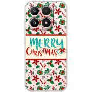 Прозорий чохол BoxFace Xiaomi 17 Vintage Christmas Pattern