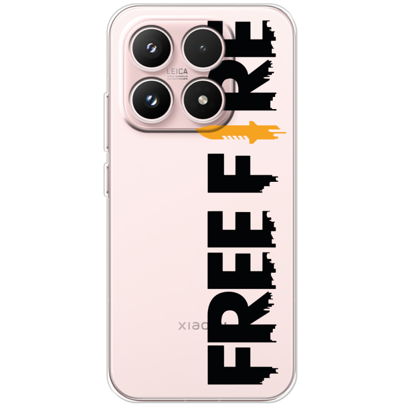 Прозорий чохол BoxFace Xiaomi 17 Free Fire Black Logo
