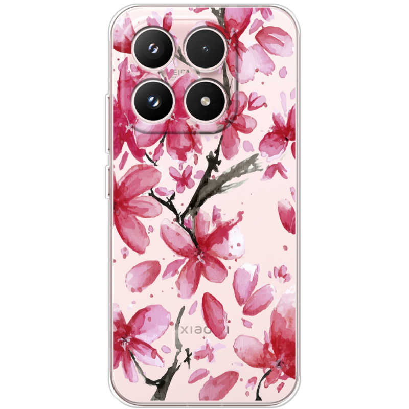 Прозорий чохол BoxFace Xiaomi 17 Pink Magnolia