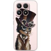 Прозорий чохол BoxFace Xiaomi 17 Steampunk Cat