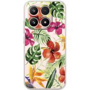 Прозорий чохол BoxFace Xiaomi 17 Tropical Flowers