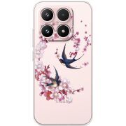 Чохол зі стразами Xiaomi 17 Swallows and Bloom