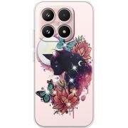 Чохол зі стразами Xiaomi 17 Cat in Flowers