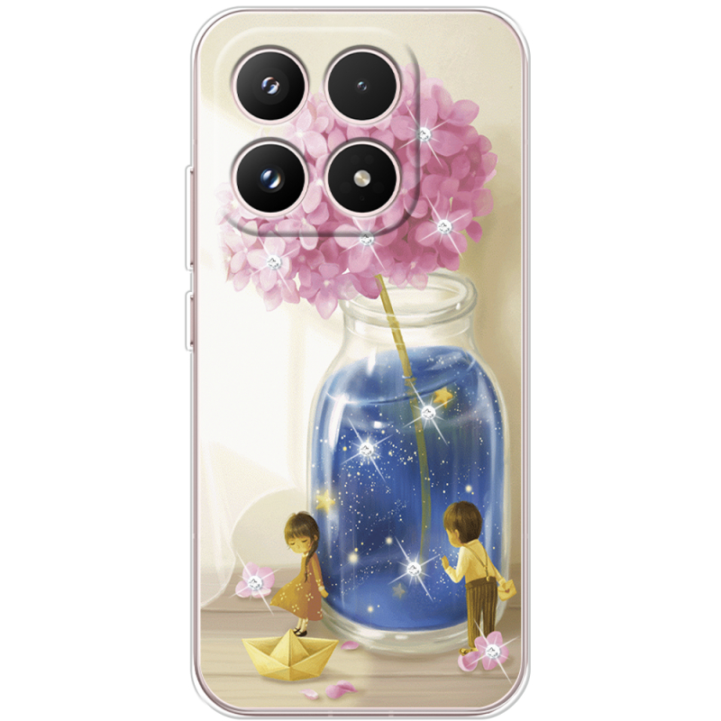 Чохол зі стразами Xiaomi 17 Little Boy and Girl